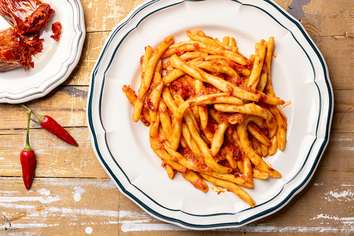Fileja con la 'nduja