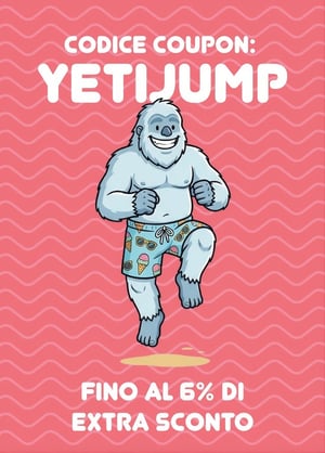 🚀  Coupon YETIJUMP: fino al 6% extra sulla tua prossima Vacanza