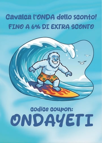 🌊  Coupon ONDAYETI: fino al 6% extra sulla tua prossima Vacanza