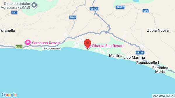 Mappa Zeta Club Sikania Eco Resort