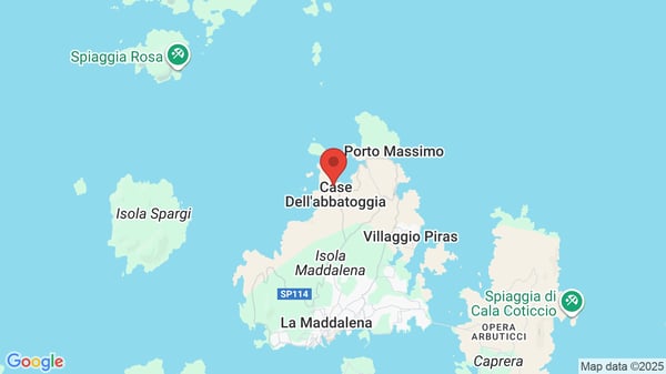 Mappa Touring Club La Maddalena