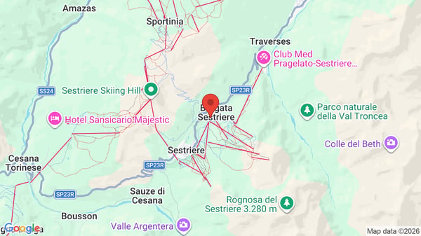 Mappa Hotel Hermitage