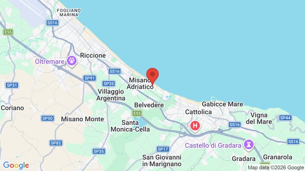Mappa Ferretti Family Park Hotel Kursaal