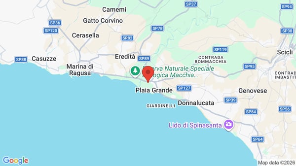 Mappa Zeta Resort Donnalucata