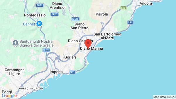 Mappa Hotel Olympic Diano Marina
