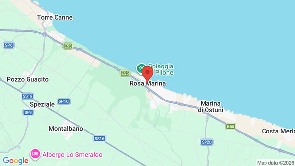 Mappa Ostuni a Mare Rosa Marina Resort