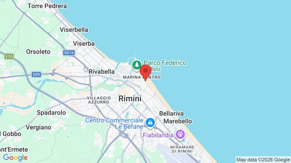 Mappa Hotel Continental Rimini