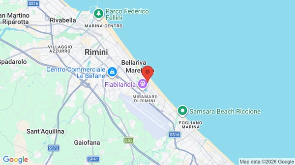 Mappa Hotel Noah Beach Rimini