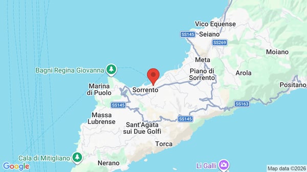 Mappa Grand Hotel De La Ville Sorrento