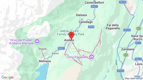 Mappa Hotel Andalo