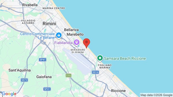 Mappa Hotel Executive la Fiorita Rimini