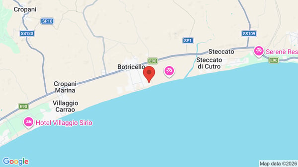 Mappa Fruit Village Botricello Marina del Marchese Beach Resort