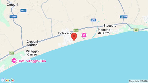 Mappa Fruit Village Botricello Marina del Marchese Beach Resort