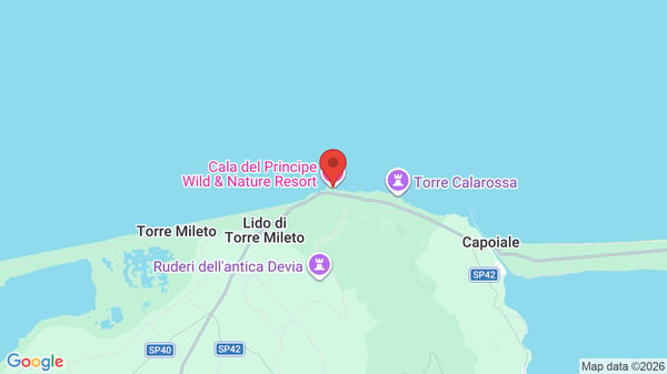 Mappa Cala del Principe Wild & Nature Resort