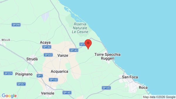 Mappa Relais Masseria Le Cesine