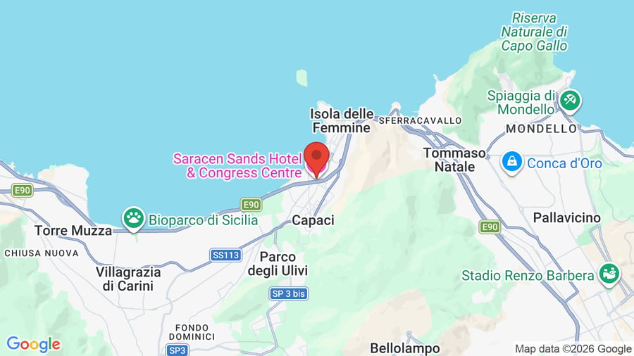 Mappa Saracen Sands Hotel