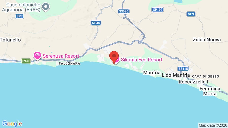 Mappa Zeta Club Sikania Eco Resort