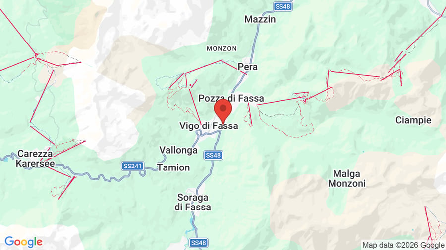Mappa Hotel Dolomiti