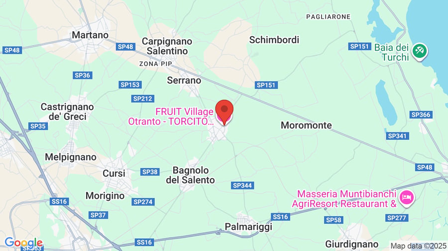 Mappa Fruit Village Otranto Torcito Resort Sport Village