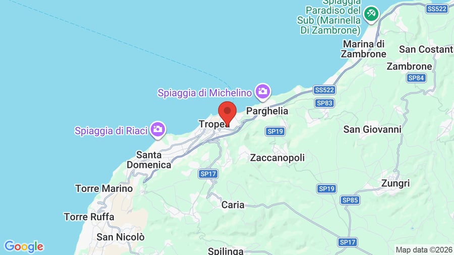 Mappa Sentido Michelizia Tropea Resort