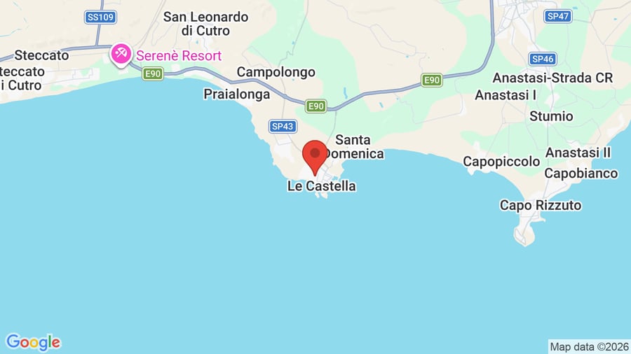 Mappa TH Le Castella - Baia degli Dei