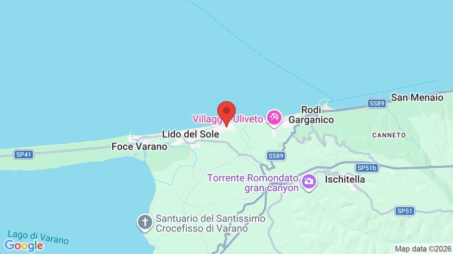 Mappa Hotel Adria Rodi Garganico