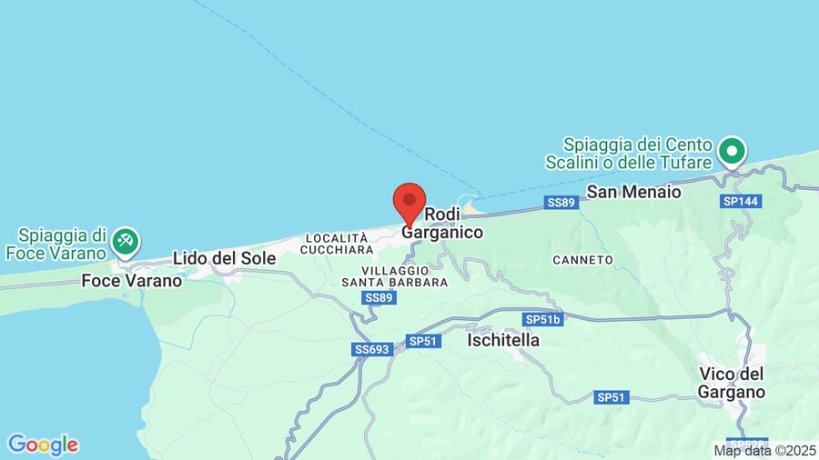 Mappa Fronte Mare Hotel Village & Spa