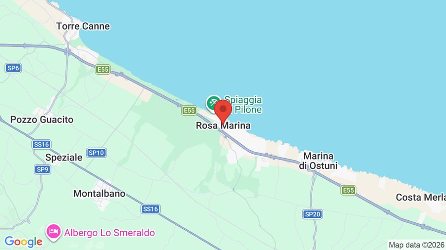 Mappa Ostuni a Mare Rosa Marina Resort