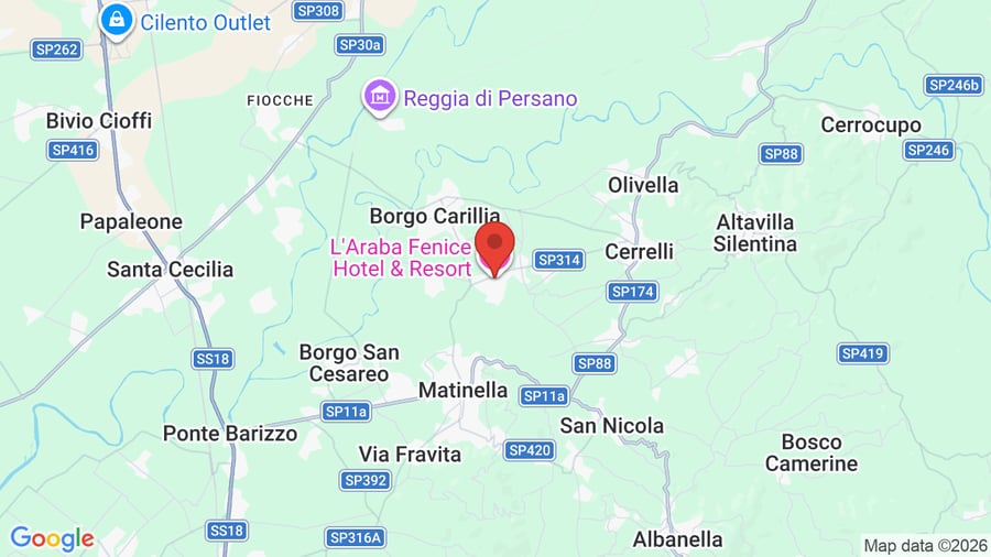 Mappa L'Araba Fenice Hotel & Resort