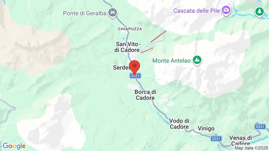 Mappa TH Borca di Cadore - Park Hotel Des Dolomites