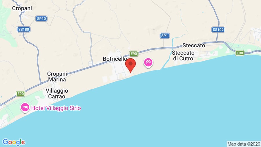 Mappa Fruit Village Botricello Marina del Marchese Beach Resort
