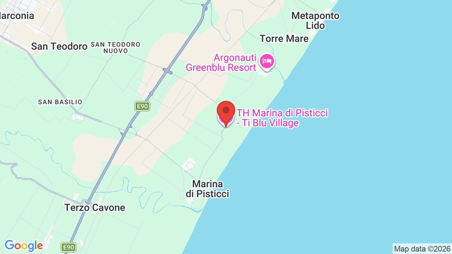 Mappa TH Marina di Pisticci - Ti Blu Village