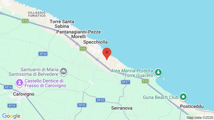 Mappa Torre Guaceto Greenblu Resort