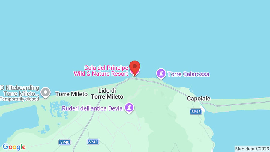 Mappa Cala del Principe Wild & Nature Resort
