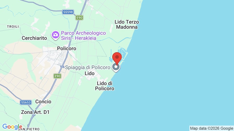 Mappa Marinagri Greenblu Hotel