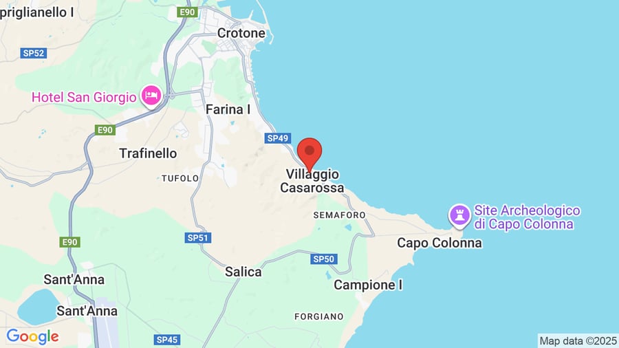 Mappa Fruit Village Crotone Casarossa Beach Sporting Club